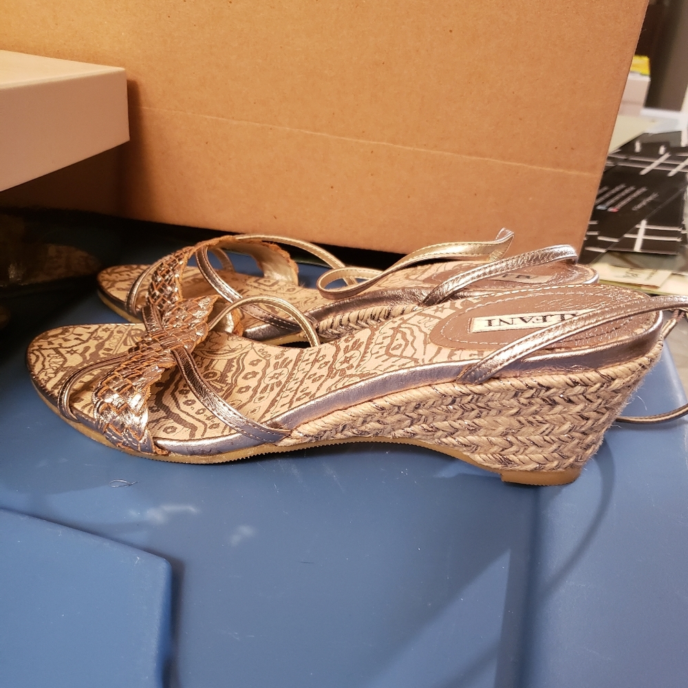 Alfani Strappy Woven Wedge Sandal espadrilles